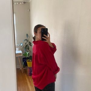 Red corduroy button up